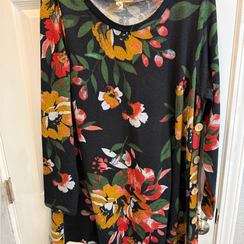 Igenjun Floral Knit dress